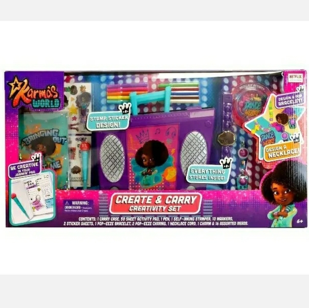 Karma's World Deluxe Multicolor Jewelry Creativity Set, for Ages 3+
